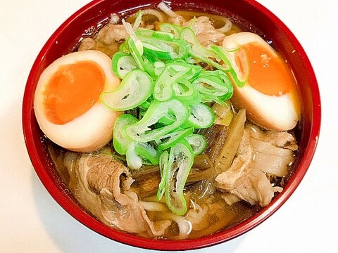 丸亀に負けません☆牛肉たっぷり味玉うどん